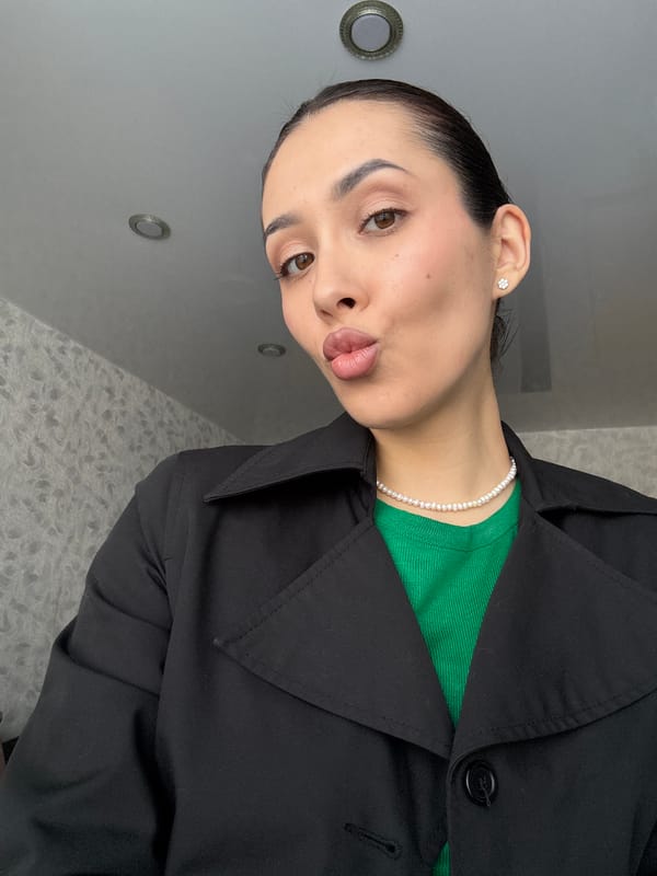 Woman takes selfie in Votkinsk, Russia