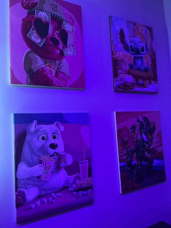 Evening scenes documented in Kudrovo: art, portraits, retail visits