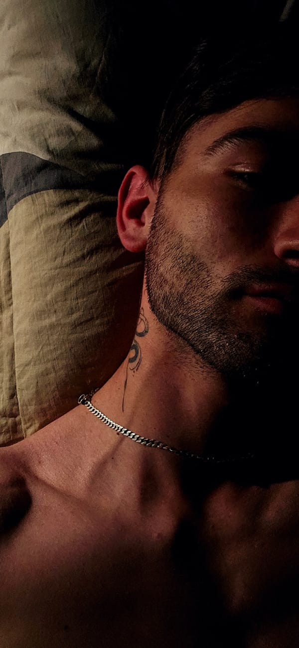 Private photos of tattooed man documented in Kostenets, Bulgaria