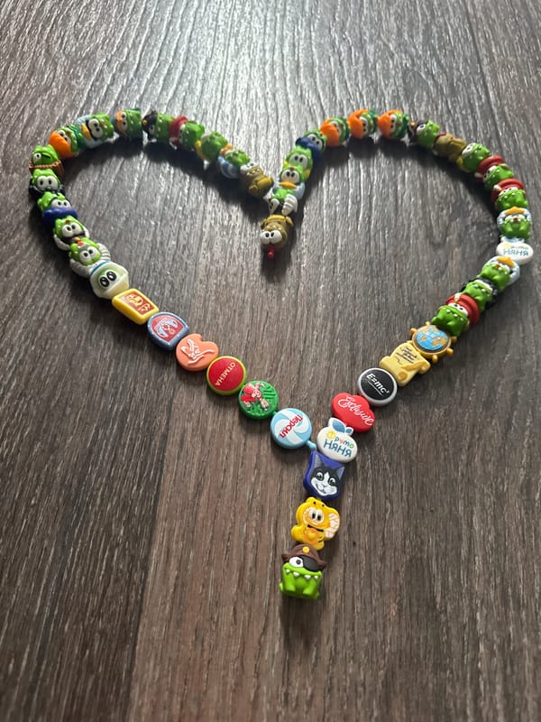 Colorful charms and beaded crafts documented in Chaikovsky, Russia