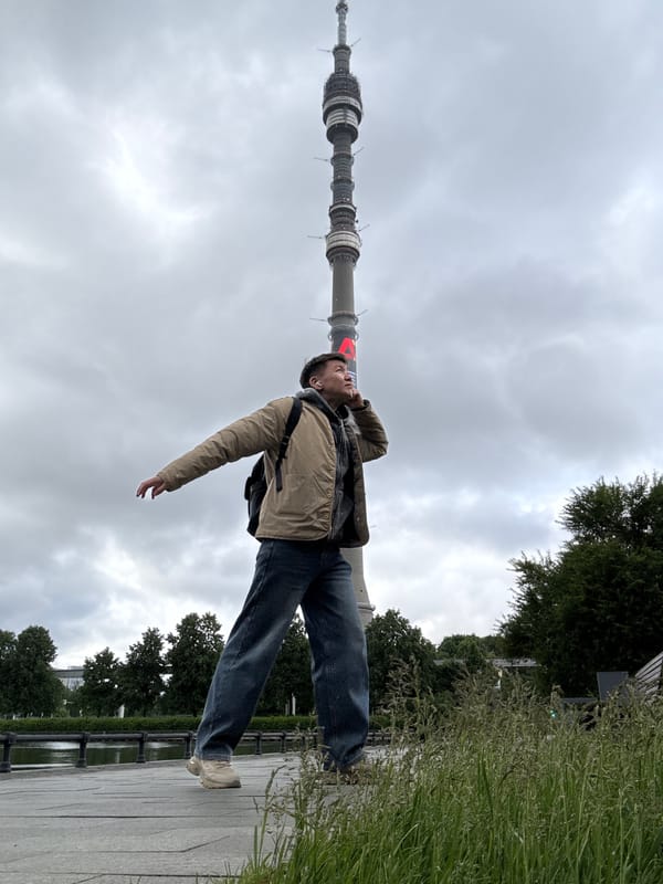 Man spotted near Ostankino Tower in early morning hours