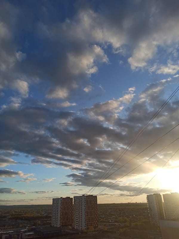 Resident captures sunset views and daily moments in Кондратово apartment