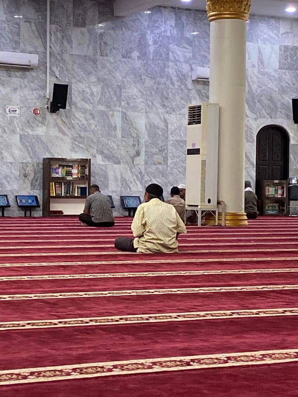 Daily life documented across Lhokseumawe: mosque prayers, livestock, streets