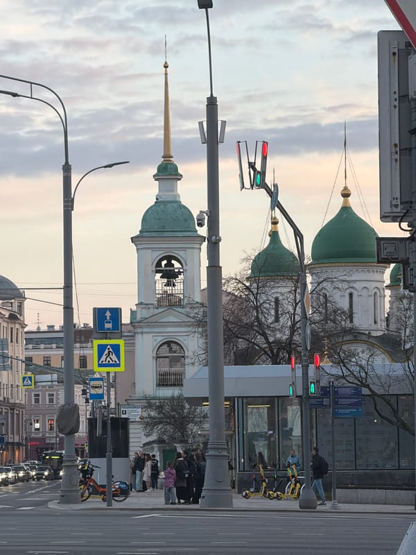 Rush hour traffic and street life documented across Moscow