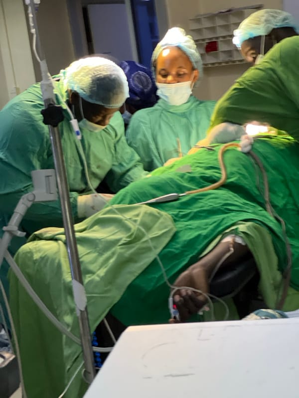 Surgery documented at Nairobi medical facility Thursday evening