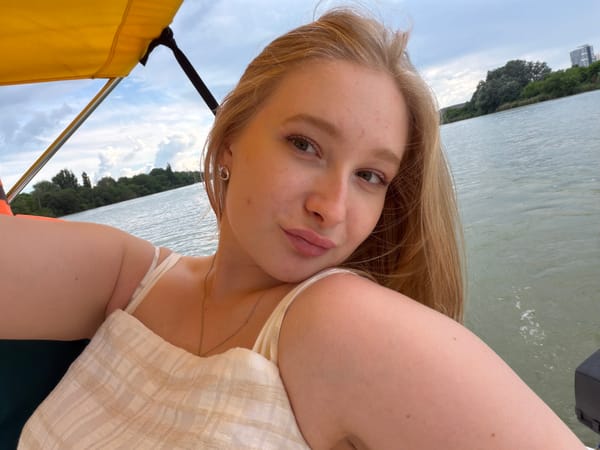 Couple Takes Selfies During Boat Trip in Krasnodar