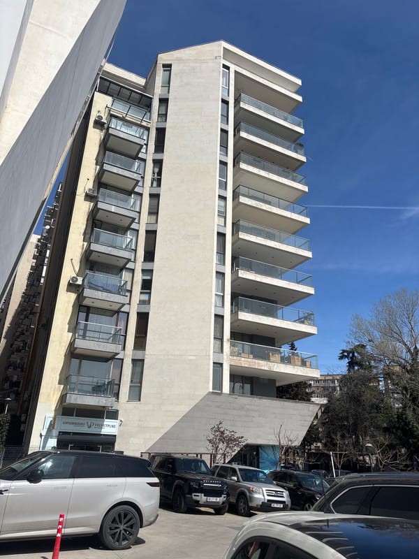 Morning street scenes captured in central Tbilisi