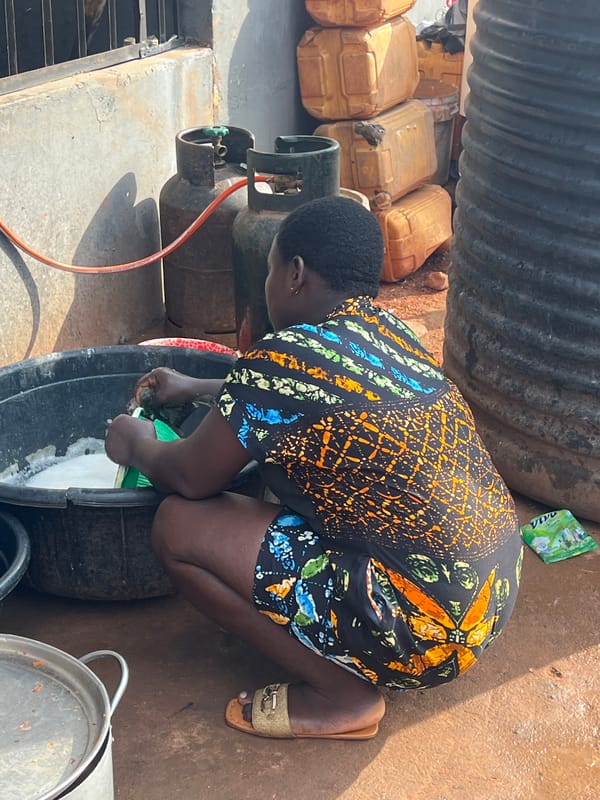 Morning food prep and daily life in Nkpor, Nigeria