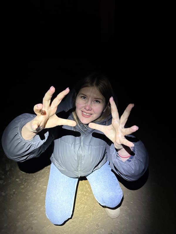Woman photographed lying on ground in darkness, Горный Russia