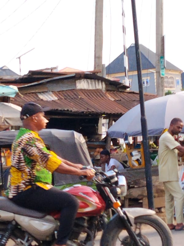 Daily street life captured in Aba Nigeria commercial district
