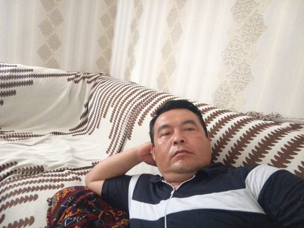 A quiet afternoon at home in Hakkulabad, Uzbekistan