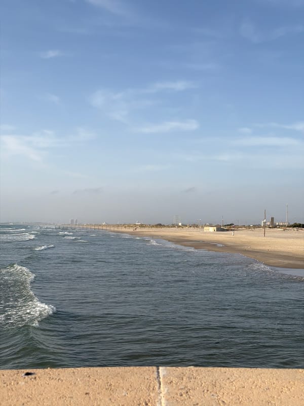 Young people gather at Mediterranean coast in Kiryat Yam