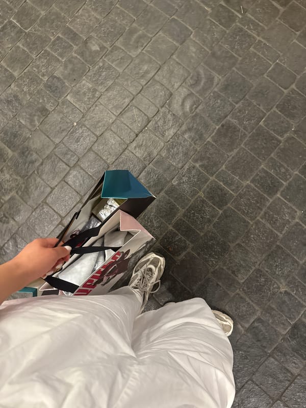 Shopping bags and a Spain polo spotted on Yerevan streets