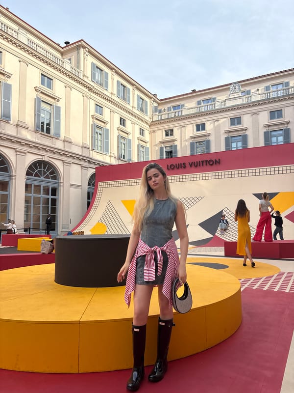 Louis Vuitton installation draws visitors in Milan courtyard