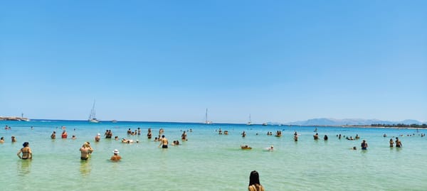 San Vito Lo Capo beach in full summer swing