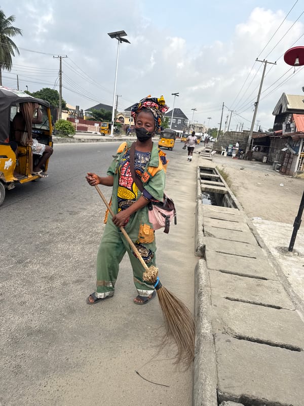 Morning street life captured in Ado, Nigeria