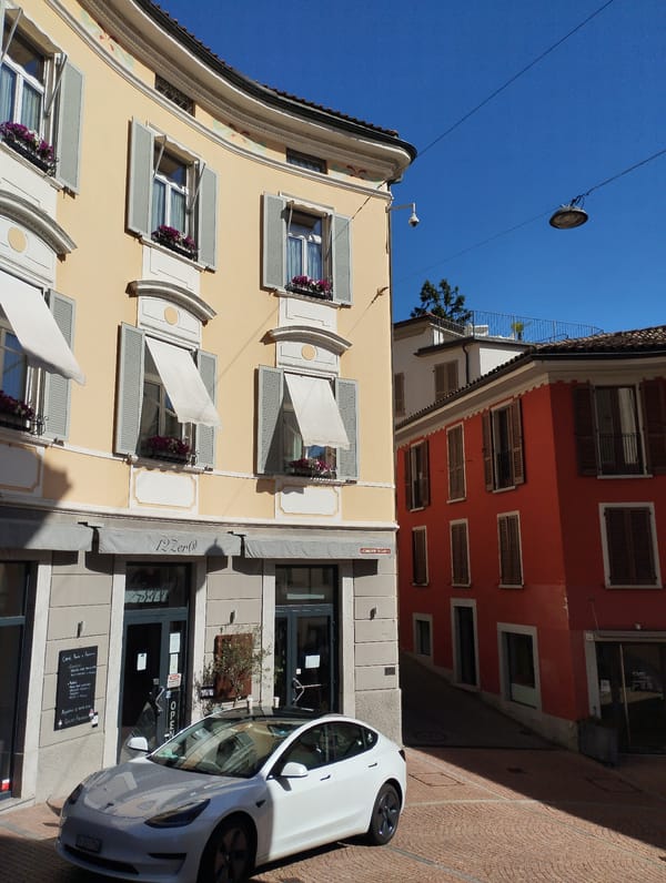 Morning documentation of everyday life across Lugano, Switzerland