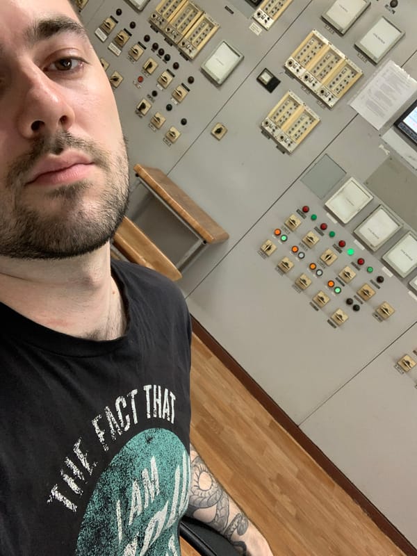 Worker documents industrial facility visit in Chaikovsky, Russia