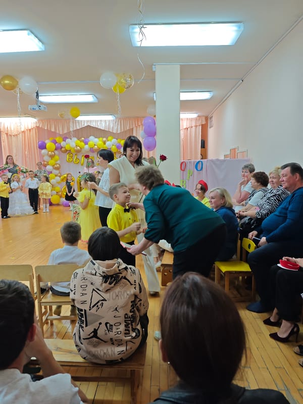 Children's graduation ceremony held in Markovskii, Russia