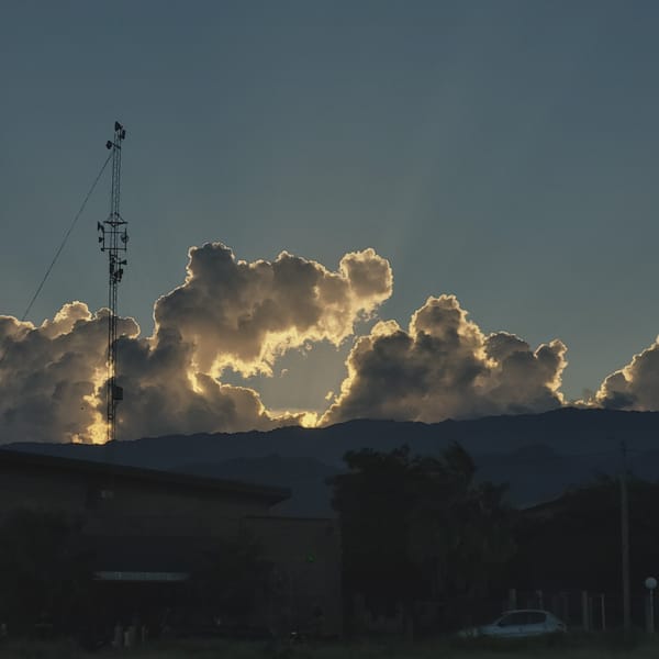 Evening skyline captured in San Fernando del Valle de Catamarca