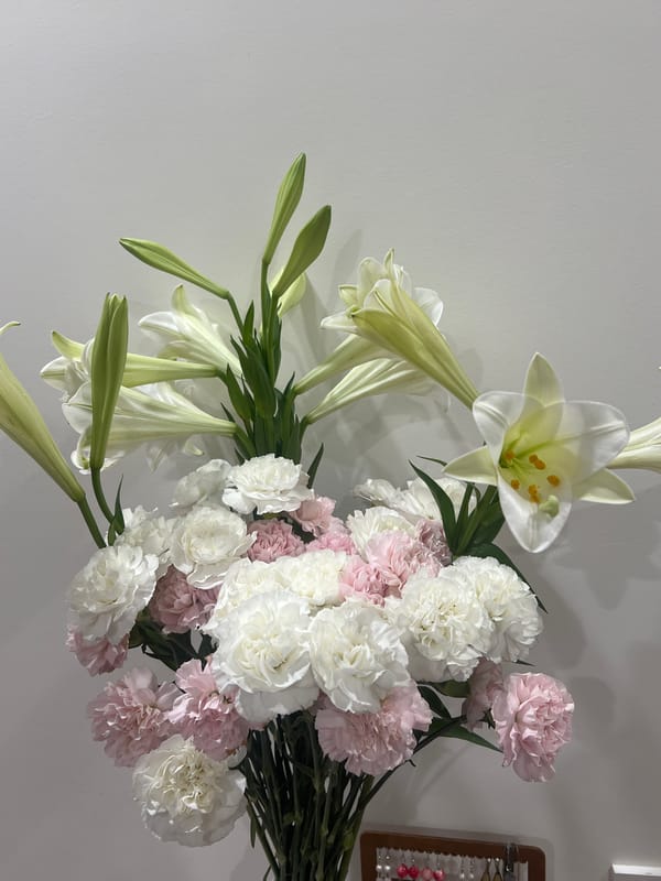 Floral bouquet photographed from multiple angles in Nha Trang