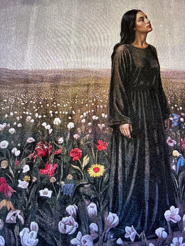 Artistic works featuring female figures documented in evening observation