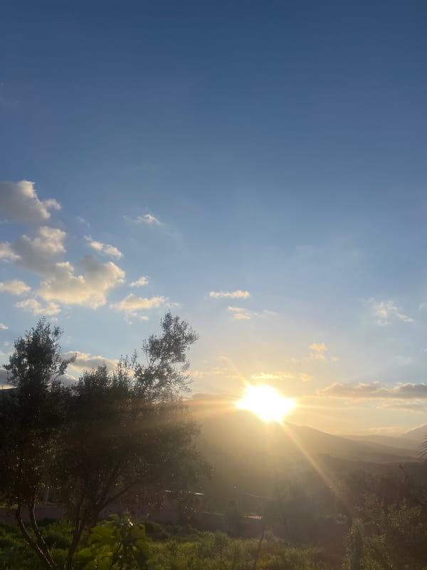 Morning drive through Ouaouizert Morocco captures mountain landscapes