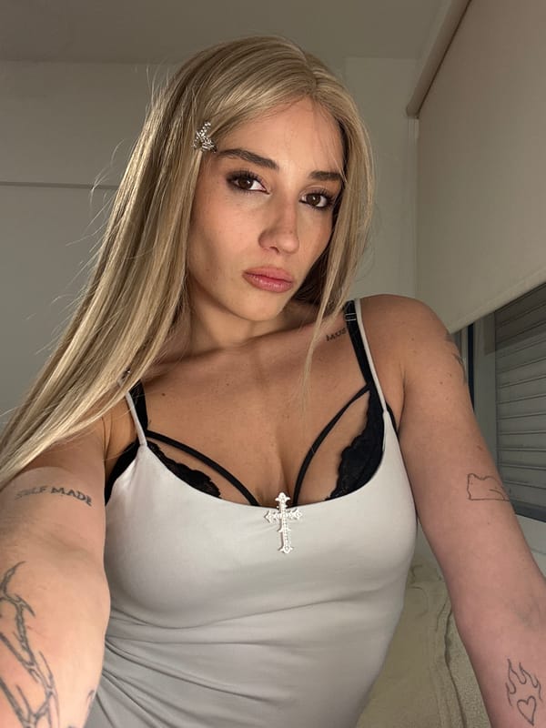 Woman Takes Selfie in Buenos Aires Early Morning