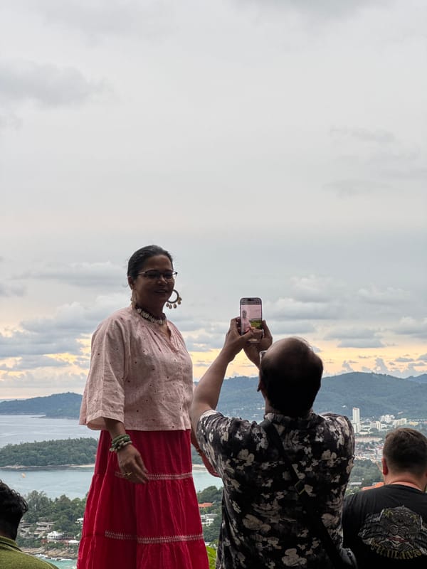 Morning at Karon viewpoint, Phuket — bay views and selfies