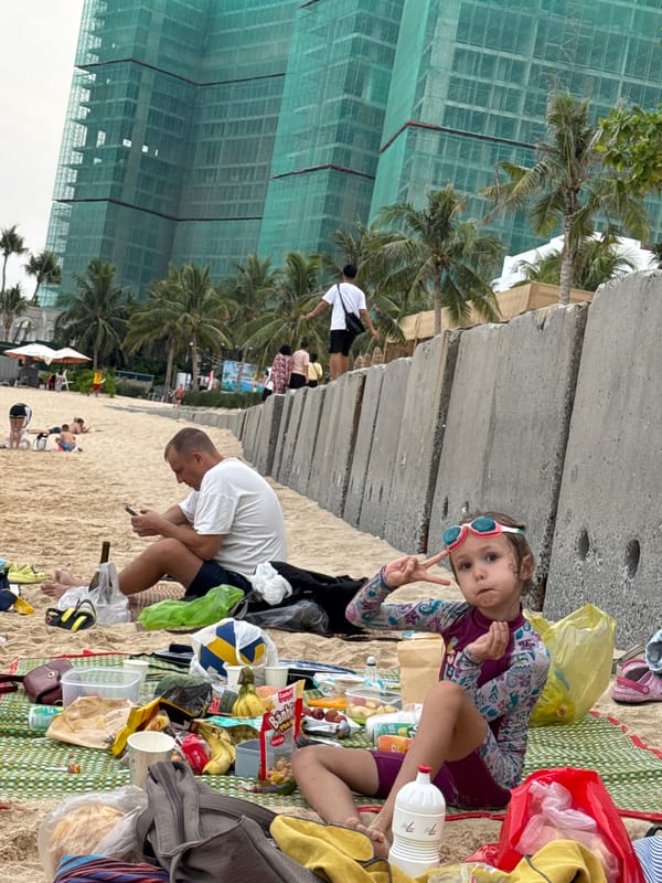 Beach day activities captured at Nha Trang, Vietnam