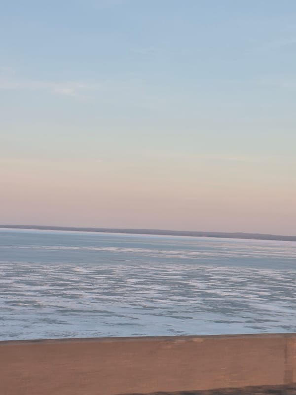 Oka River viewed in Noviy, Russia showing rippled water