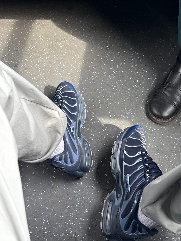 Passenger documents footwear view on Bulgarian public transport