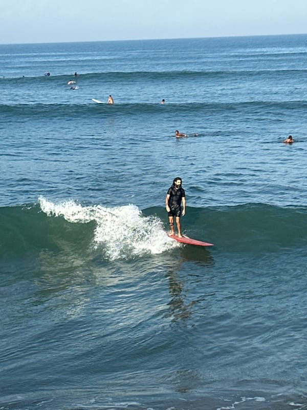 Surf session and beachside downtime in North Kuta, Bali