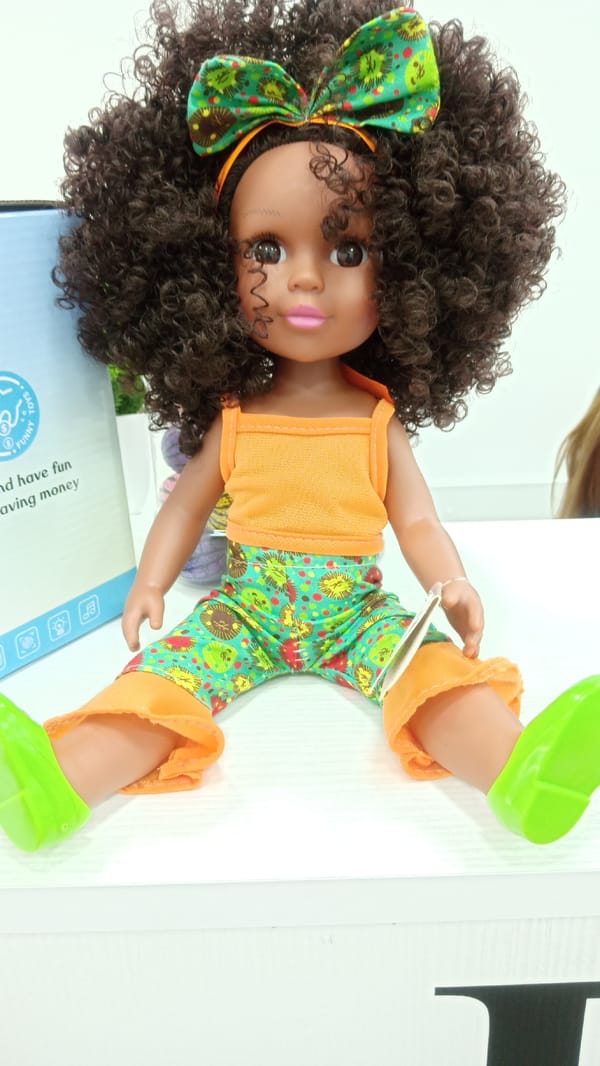 Doll with curly hair spotted on surface in Yerevan