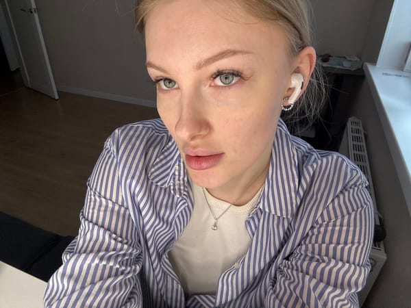 Woman takes playful bathroom selfies in Perm, Russia