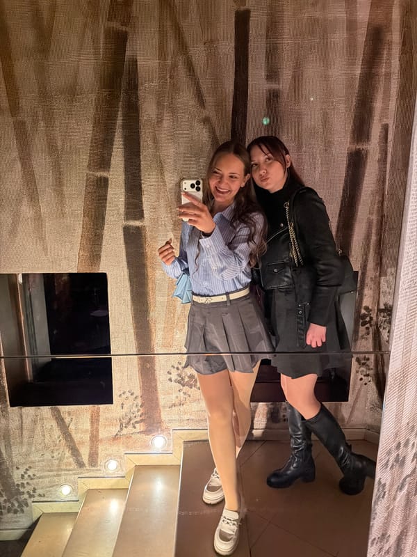 Evening scenes captured around Sofia's illuminated government district