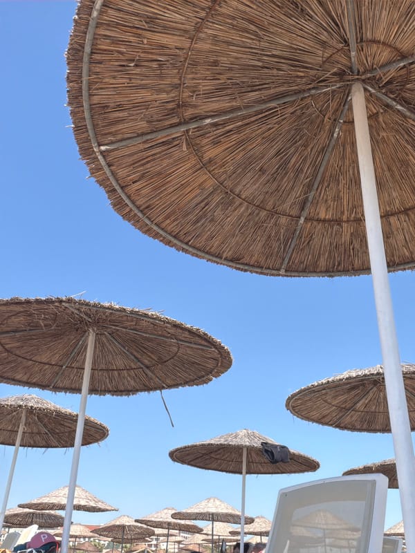 Morning beach scene captured at Turkish resort in Serik