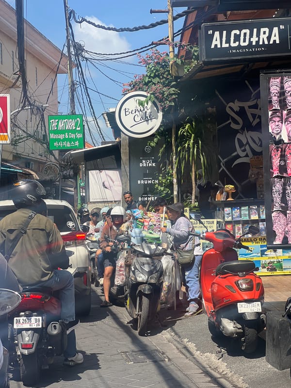 Everyday street scenes from Kuta, Bali