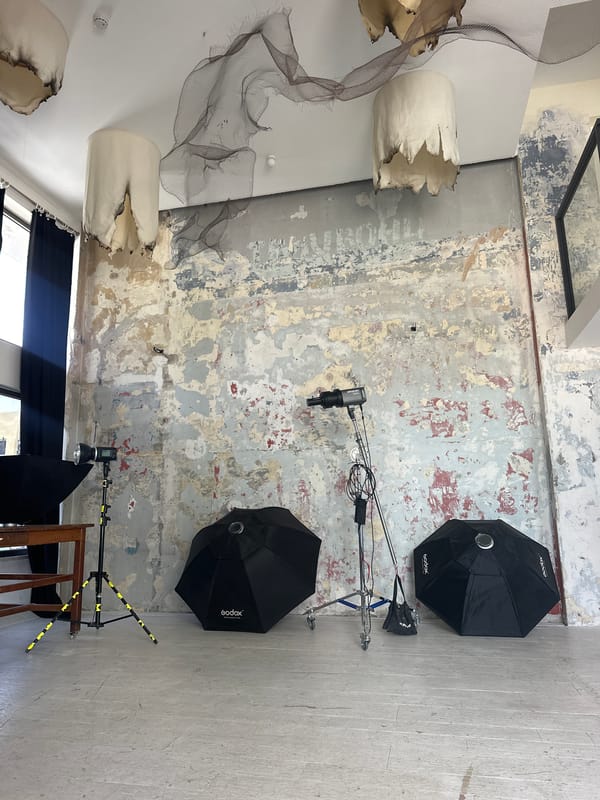 Photography studio interior documented in Haifa, Israel