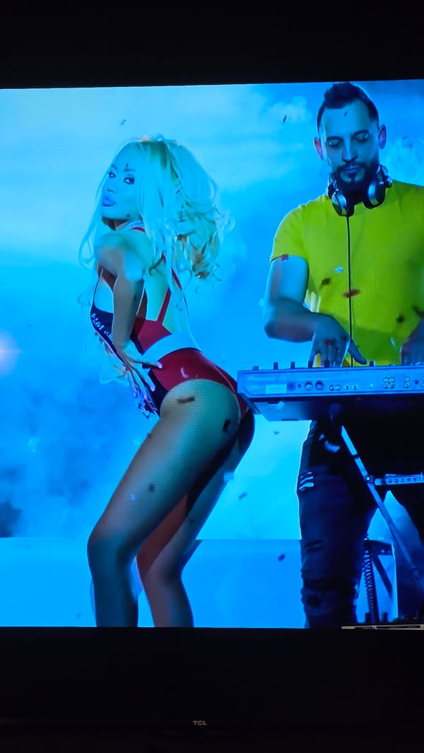 Live outdoor stage event with DJ and performer in Dobrich