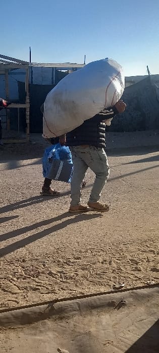 Daily life continues in Khan Yunis under clear skies