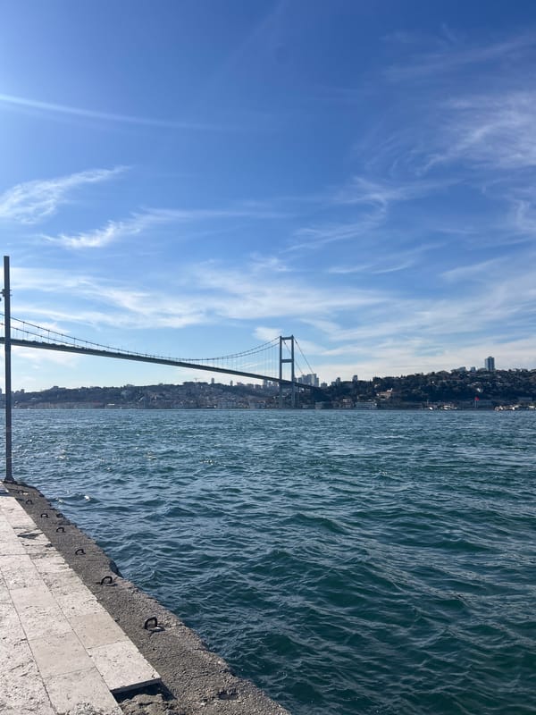 Bosphorus Bridge photographed from Üsküdar, Istanbul