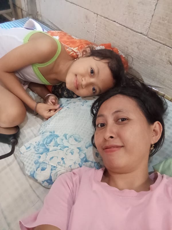 Morning selfies and casual moments captured in Baron home