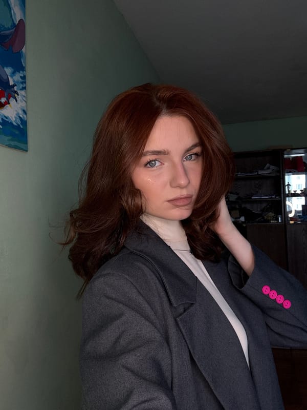 Woman photographed in professional and casual attire during morning hours