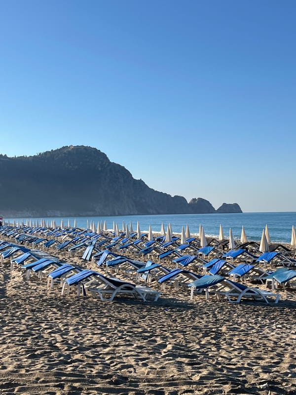 Quiet morning moments captured along Alanya's peaceful Turkish coastline