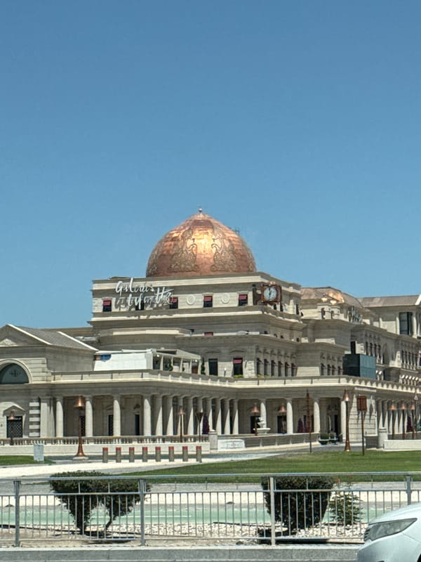 Galeries Lafayette's ornate architecture observed in Doha