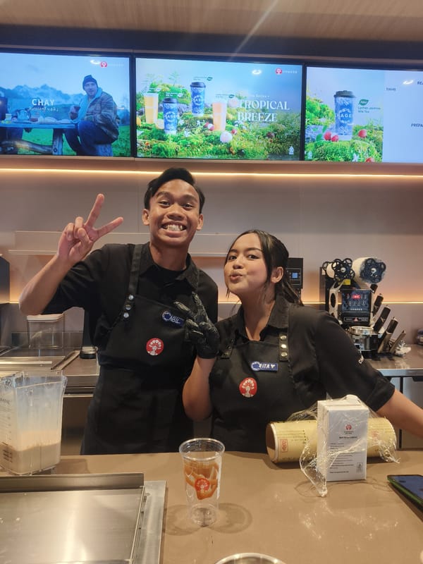 Morning at a CHAGEE tea bar in Kuta Selatan, Bali