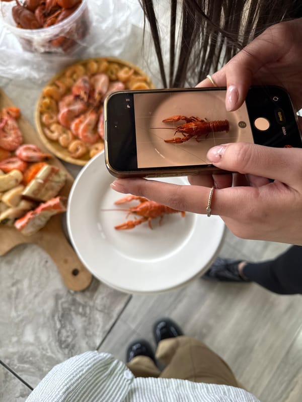 Seafood feast documented at Voskevaz restaurant in Armenia