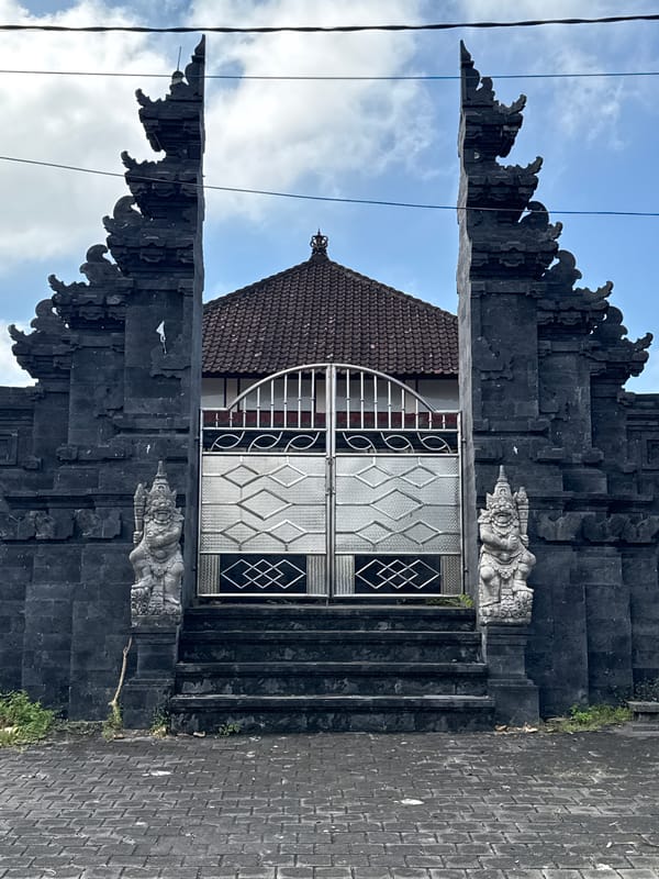 Morning snapshots capture everyday life around Balinese temples