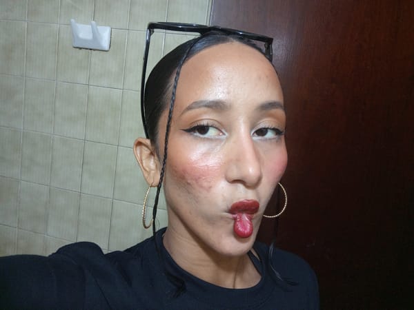 Woman Takes Selfie Series in Porlamar, Venezuela